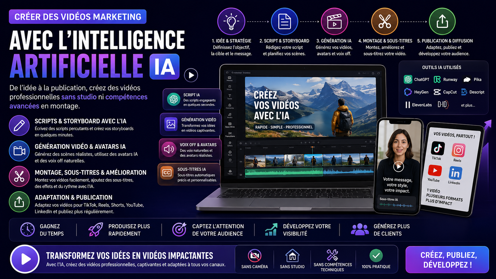  Créer des vidéos marketing avec l’IA